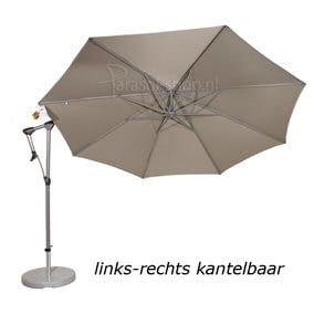 Links en rechts kantelen parasol