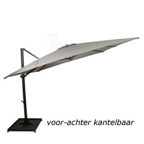 Voor en achter kantelen parasol